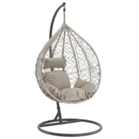 Fotoliu hamac Chomik Sally Rattan artificial / 150 kg