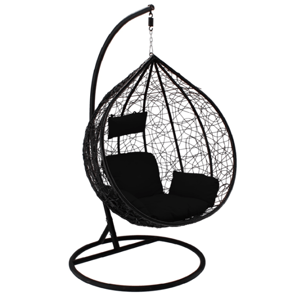 Fotoliu hamac Chomik Sally Rattan artificial / 150 kg photo 1