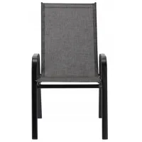 Scaun de grădină GardenLine NEO9917 Oțel / Pânză / Gray Black photo 4