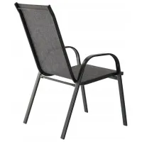 Scaun de grădină GardenLine NEO9917 Oțel / Pânză / Gray Black photo 5