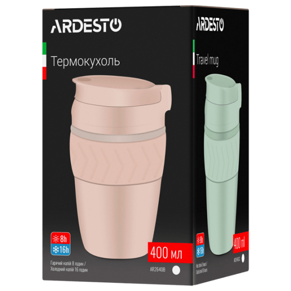 Cană termo Ardesto Classic Cosy Black 0.4l photo 6
