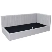 Pat Fabrik Home OLVIA 90 Right 90 x 200 cm / Masiv / Light Gray