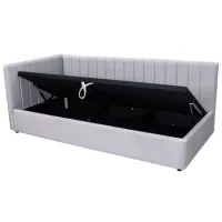 Кровать Fabrik Home OLVIA 90 Left 90 x 200 см / Массив / Светло Серый photo 2