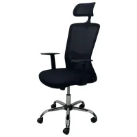 Fotoliu de birou AG SMART HB 215 Plasă/ Black Silver