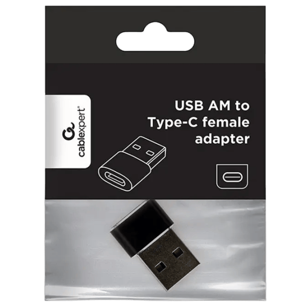 Adaptor Cablexpert A-USB2-AMCF-02 USB 2.0 / Black photo 2