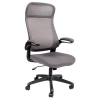 Fotoliu de birou AMF Aron Plasă/ Gray Black