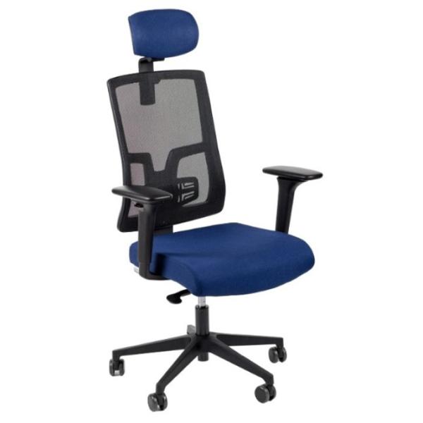 Fotoliu de birou Antares PURE PDH BN31 + AR12 Textil/ Blue Black photo 1