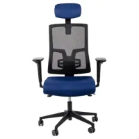 Fotoliu de birou Antares PURE PDH BN31 + AR12 Textil/ Blue Black photo 2