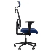 Fotoliu de birou Antares PURE PDH BN31 + AR12 Textil/ Blue Black photo 3