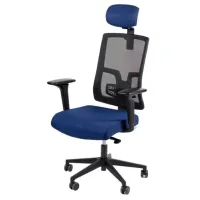 Fotoliu de birou Antares PURE PDH BN31 + AR12 Textil/ Blue Black photo 5