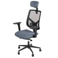 Fotoliu de birou Antares SKILL PDH BN6 + AR12 Spumă poliuretanică/ Gray Black photo 2