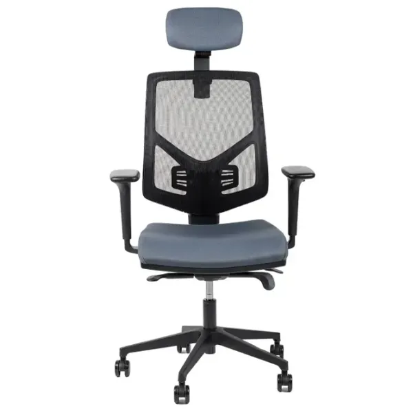 Fotoliu de birou Antares SKILL PDH BN6 + AR12 Spumă poliuretanică/ Gray Black photo 3