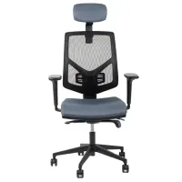 Fotoliu de birou Antares SKILL PDH BN6 + AR12 Spumă poliuretanică/ Gray Black photo 3