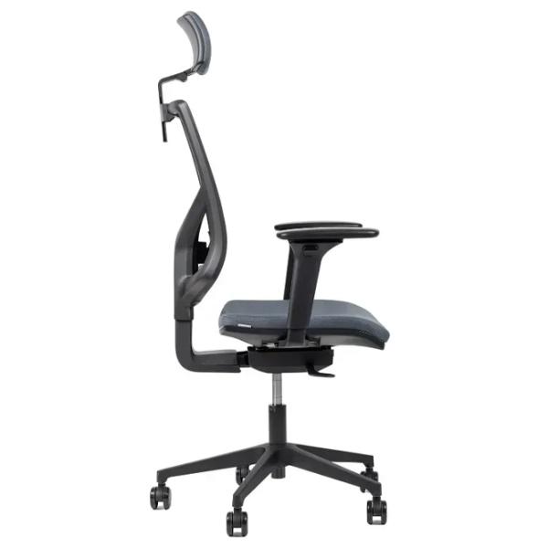 Fotoliu de birou Antares SKILL PDH BN6 + AR12 Spumă poliuretanică/ Gray Black photo 4
