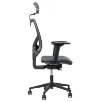 Fotoliu de birou Antares SKILL PDH BN6 + AR12 Spumă poliuretanică/ Gray Black photo 4