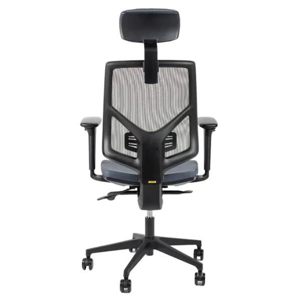 Fotoliu de birou Antares SKILL PDH BN6 + AR12 Spumă poliuretanică/ Gray Black photo 5