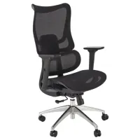 Офисное кресло Halmar Casper Сетка/ Черный Серебристый