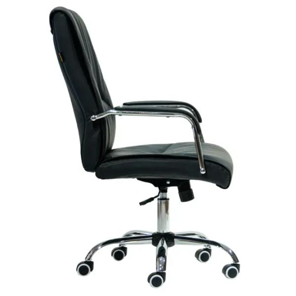 Fotoliu de birou AG RICO Y-755 ECO Piele/ Black Silver photo 3