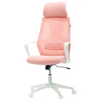 Офисное кресло AG Rose 067-W-H Сетка/ Розовый White photo 5
