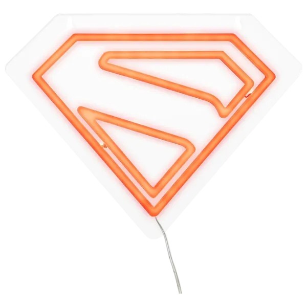 Lampă LED Paladone Superman Wall Mountable LED Neon Light White photo 1