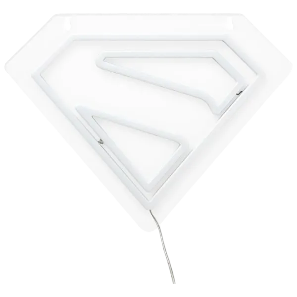 Lampă LED Paladone Superman Wall Mountable LED Neon Light White photo 2