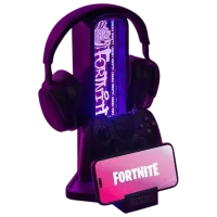 Lampă de masă Paladone Fortnite Desk Headphone Stand Black photo 7
