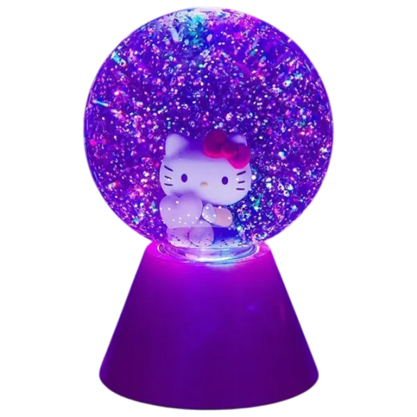 Светодиодная лампа Paladone Hello Kitty LED Glitter Ball Розовый photo 3