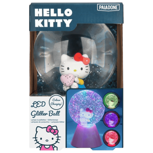 Светодиодная лампа Paladone Hello Kitty LED Glitter Ball Розовый photo 7