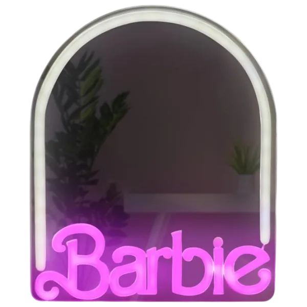 Светодиодная лампа Paladone Barbie Wall Mountable LED Neon Mirror Белый photo 4