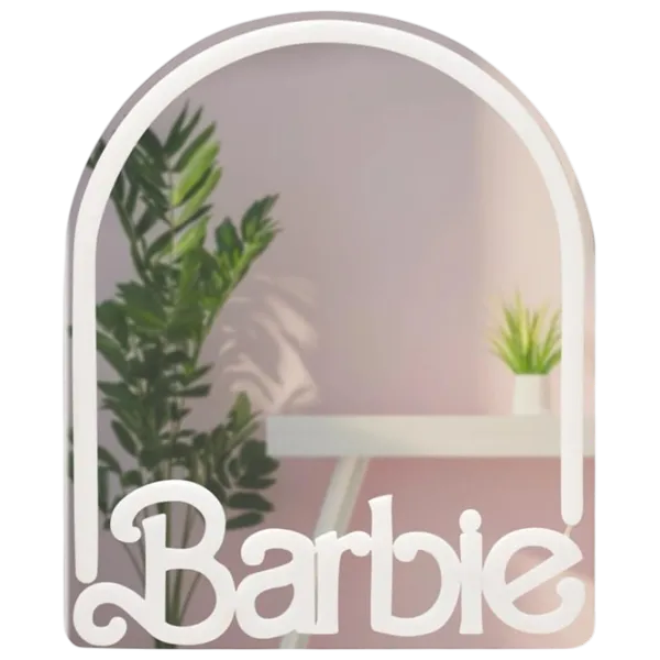 Светодиодная лампа Paladone Barbie Wall Mountable LED Neon Mirror Белый photo 5