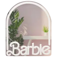 Lampă LED Paladone Barbie Wall Mountable LED Neon Mirror White photo 5