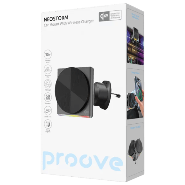 Încărcător auto Proove Neostorm Qi2  / Black photo 4