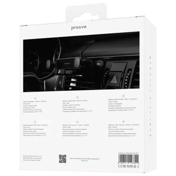 Suport auto Proove Gravity Lite Air Outlet  / Black photo 2