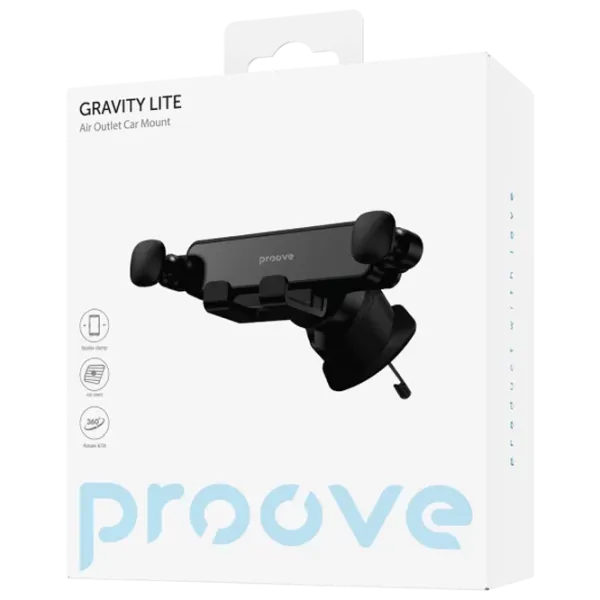 Suport auto Proove Gravity Lite Air Outlet  / Black photo 3