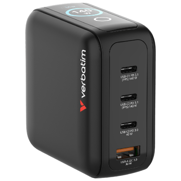 Adaptor de rețea Verbatim Mini GaN  / Black photo 1