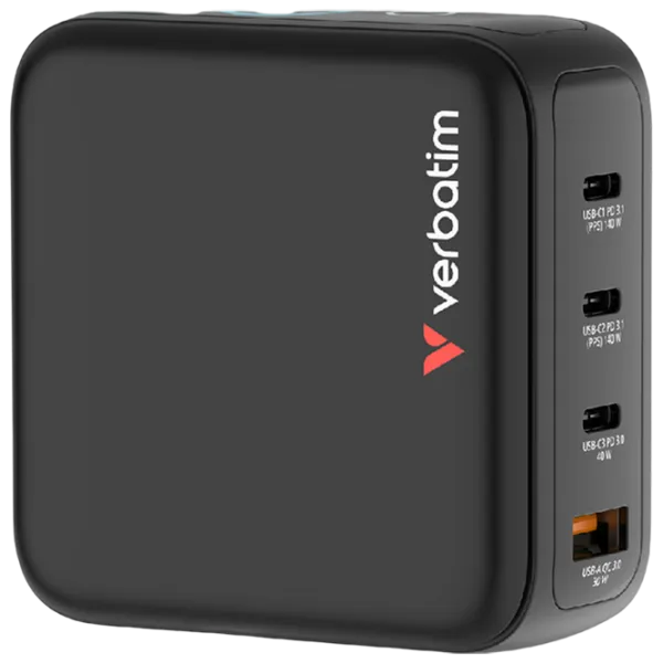 Adaptor de rețea Verbatim Mini GaN  / Black photo 3