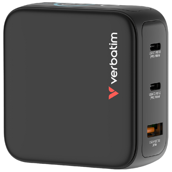 Adaptor de rețea Verbatim Mini GaN  / Black photo 1