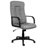 Офисное кресло Nowy Styl BOSS KD ECO70 Искусственная кожа/ Серый Черный