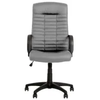 Офисное кресло Nowy Styl BOSS KD ECO70 Искусственная кожа/ Серый Черный photo 3