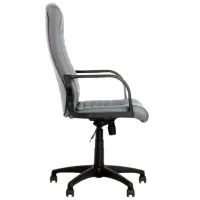 Офисное кресло Nowy Styl BOSS KD ECO70 Искусственная кожа/ Серый Черный photo 4