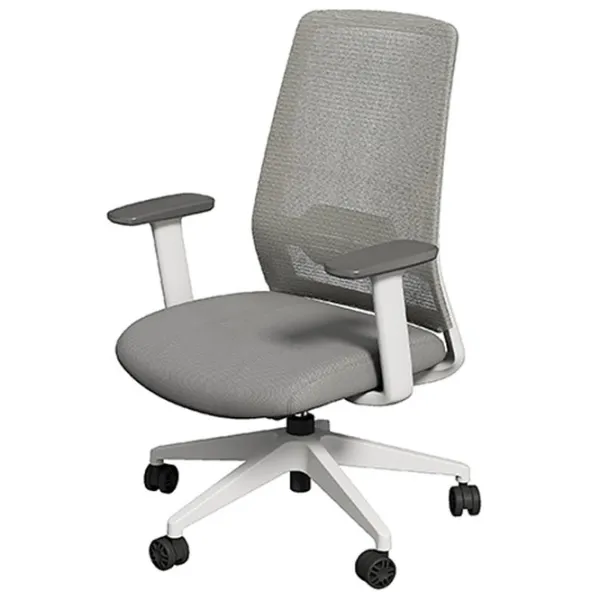 Fotoliu de birou DELI CSBD02 Țesătură/ Gray Black photo 1