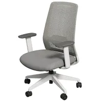 Fotoliu de birou DELI CSBD02 Țesătură/ Gray Black