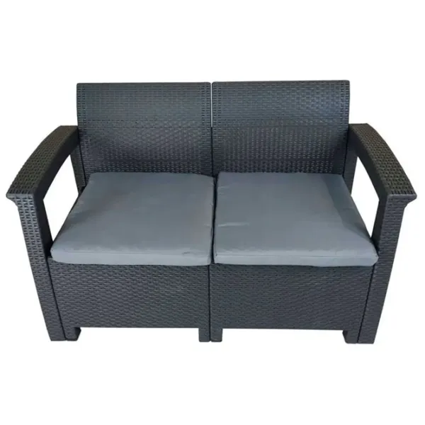 Set mobilă grădină GardenLine ZUM6454 PVC / Plastic / Plastic / Anthracite photo 2