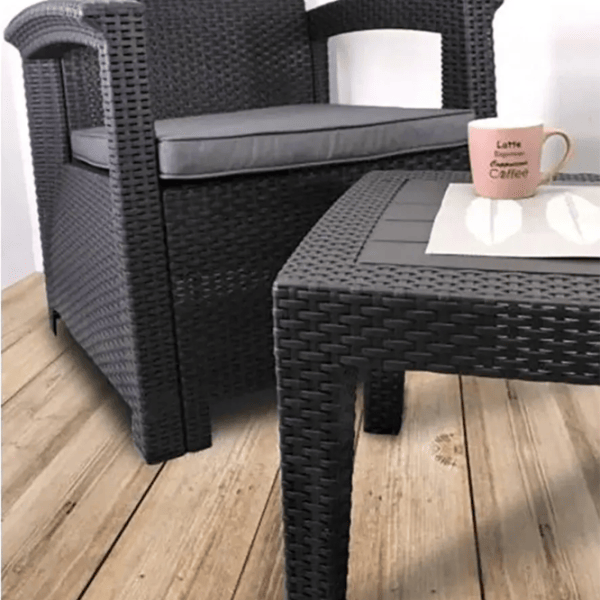 Set mobilă grădină GardenLine ZUM6454 PVC / Plastic / Plastic / Anthracite photo 3