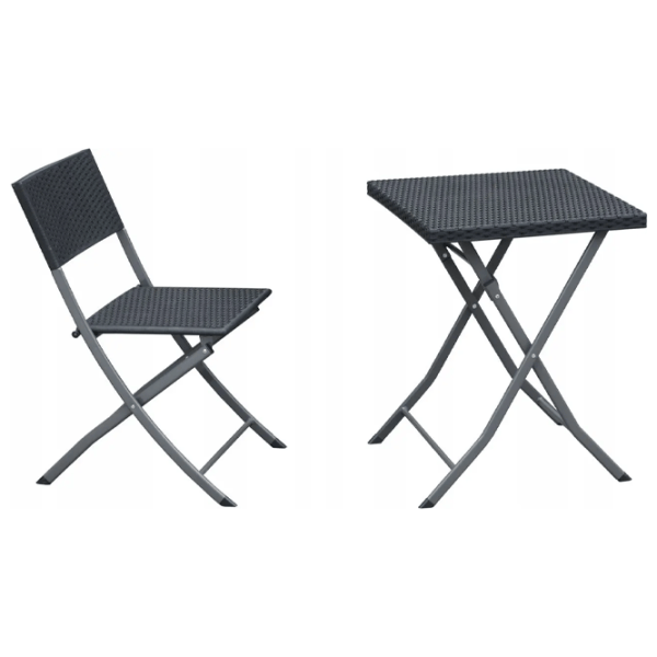 Set mobilă grădină GardenLine ZUM9930 Ratan artificial / Ratan artificial / Rattan artificial / Anthracite photo 3
