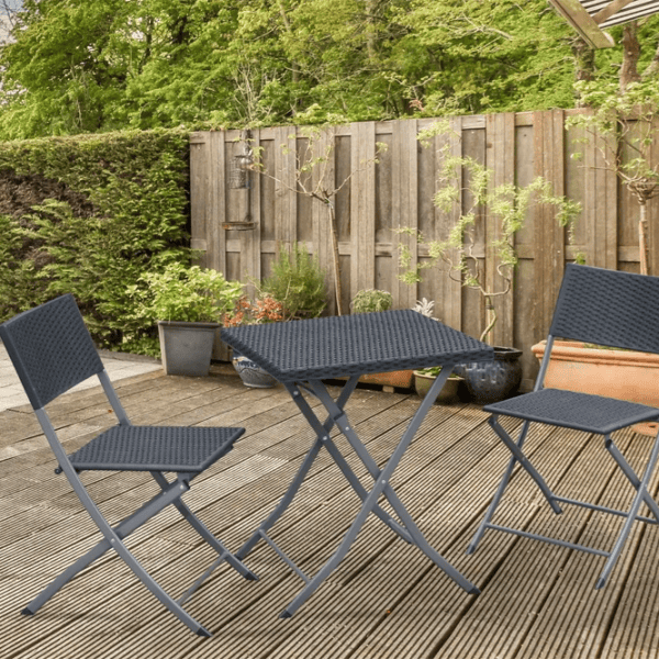 Set mobilă grădină GardenLine ZUM9930 Ratan artificial / Ratan artificial / Rattan artificial / Anthracite photo 5