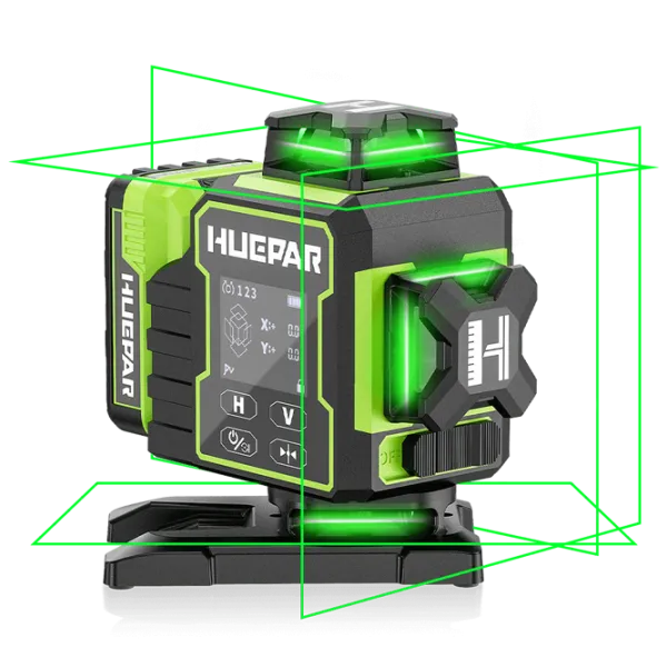 Nivelă lazer Huepar W04CG  / Acumulator photo 1