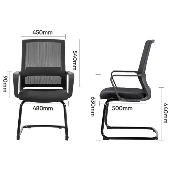 Офисное кресло DELI DLE4500 Сетка/ Черный Черный photo 5