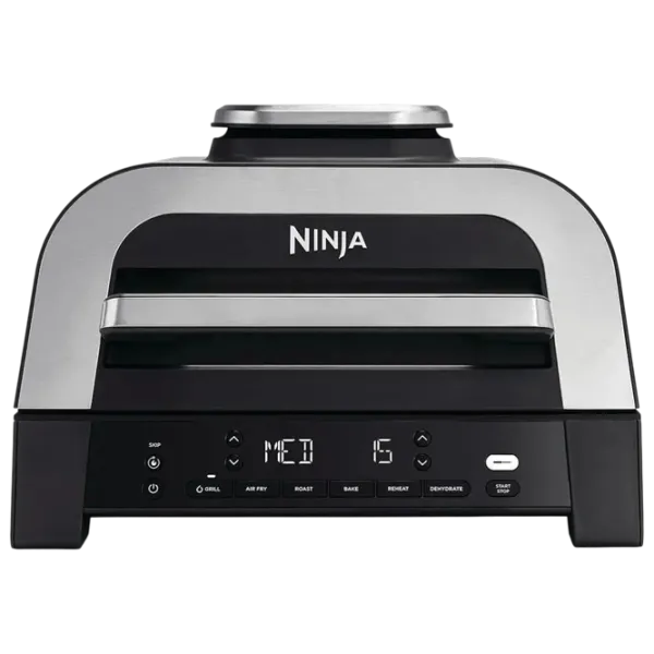 Электрогриль Ninja DG551EU Контактный, Барбекю / 1760 Вт / Серебристый Черный photo 1