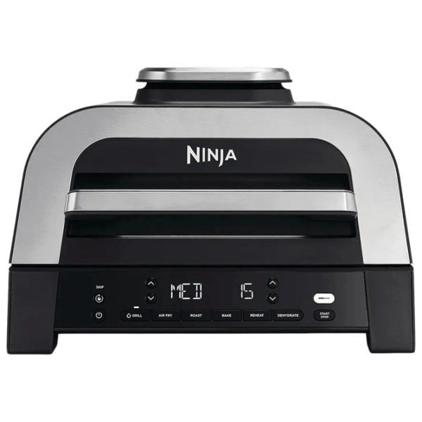Электрогриль Ninja DG551EU Контактный, Барбекю / 1760 Вт / Серебристый Черный photo 1
